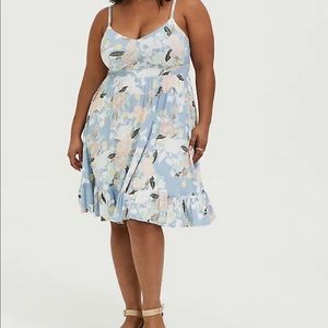 Torrid Super Soft Knit Pastel floral dress Size 2